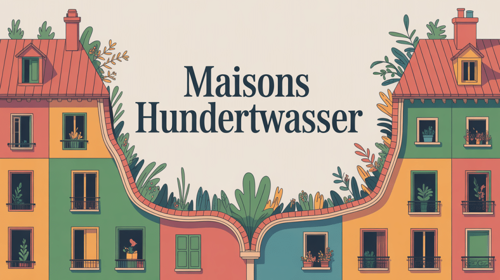 hundertwasser maisons immeuble façade ondulante végétalisée