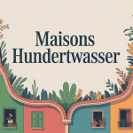 hundertwasser maisons immeuble façade ondulante végétalisée