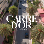 Vue aérienne du Carré d'Or Cannes quartier luxe