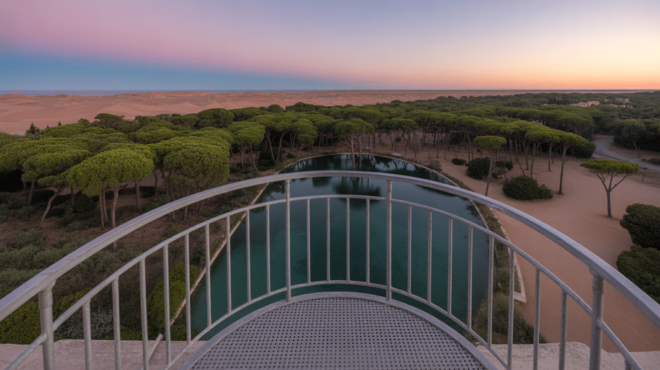 Panorama 360 degrés depuis Observatoire Sainte Cécile Arcachon