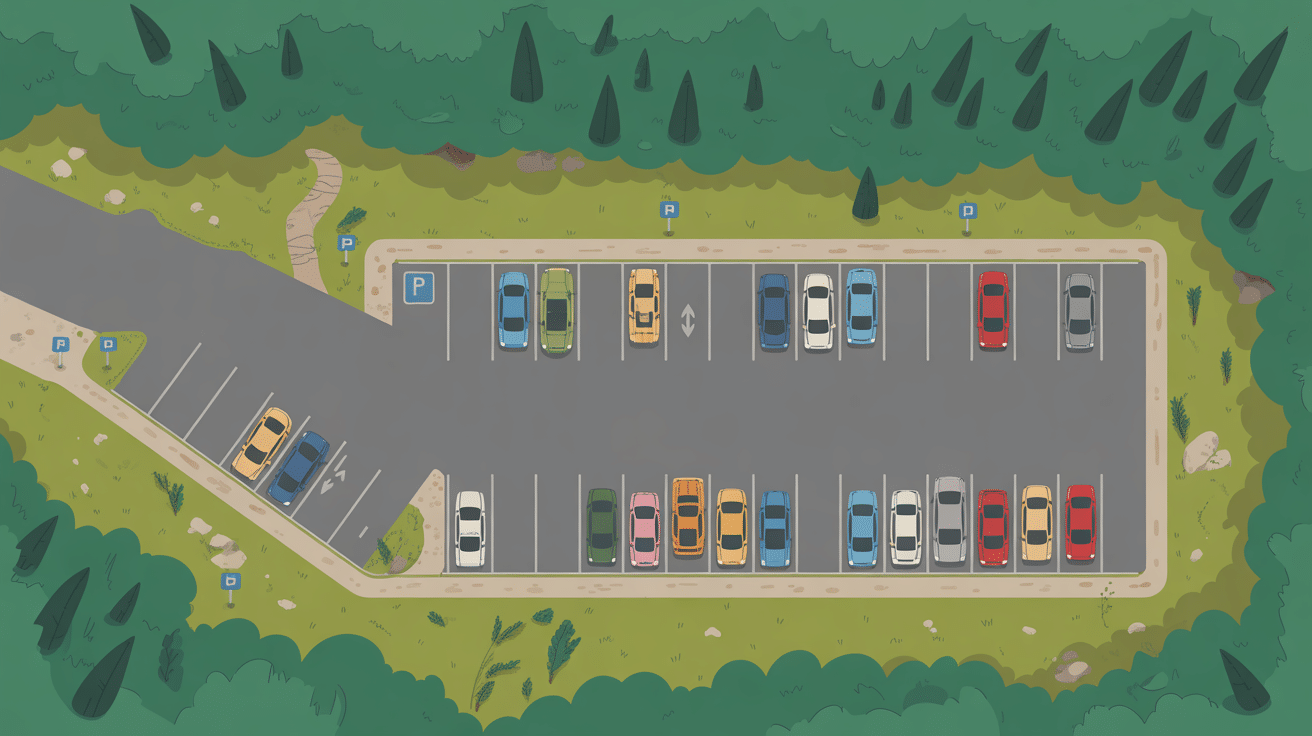 parking roche aux sabots accès vue aérienne