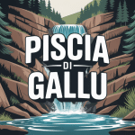 Cascade piscia di gallu entourée de pins