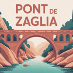 Pont de Zaglia en Corse au matin dans les gorges