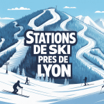 station de ski proche de lyon illustration montagne enneigée
