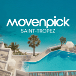 Hôtel Movenpick Saint Tropez vu du ciel piscine plage
