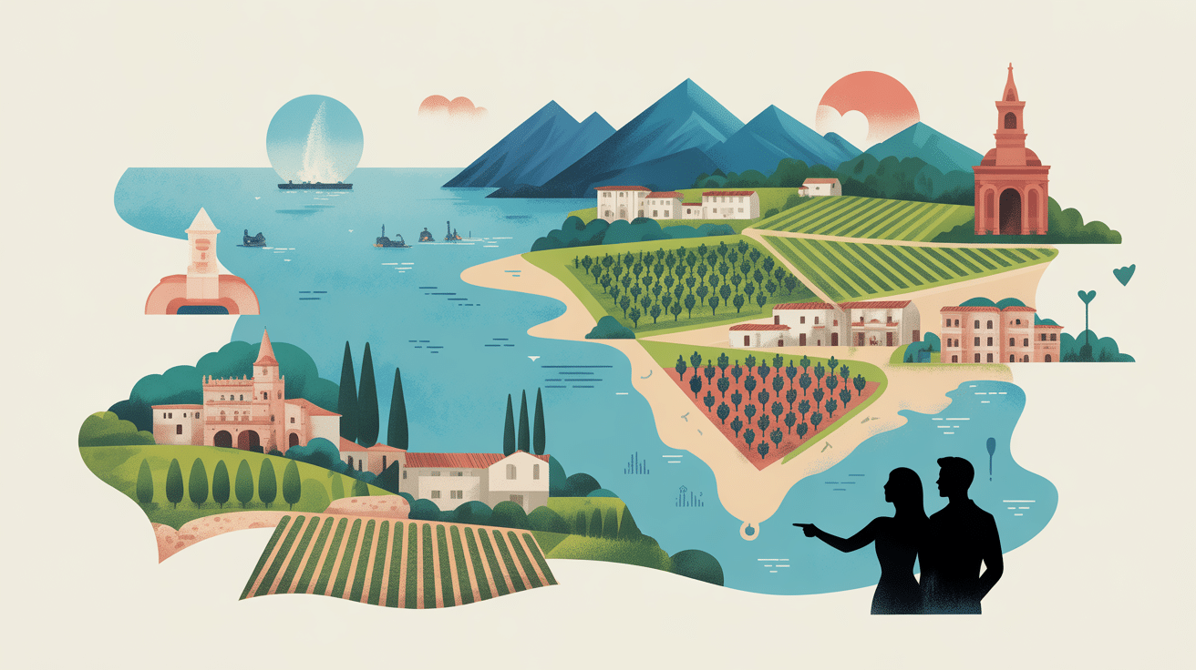 Carte Sud-Ouest destinations week end en amoureux