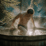 bain froid combien de temps homme bain nordique