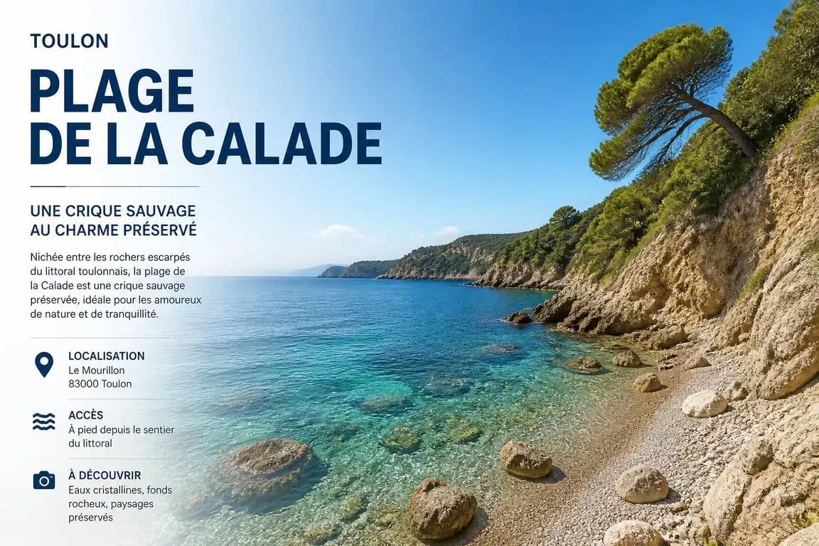 Plage de la Calade à Toulon : une crique sauvage aux eaux cristallines