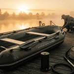 Gonflable bateau PVC plancher alu pêcheur quai