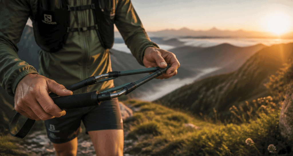 batons de trail pliables pliage rapide montagne
