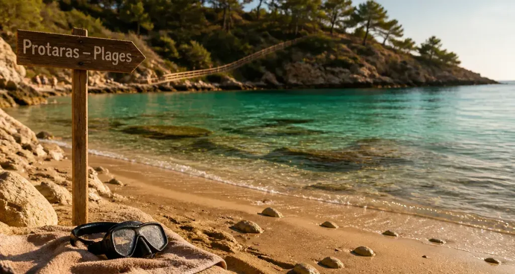 Chypre plage à Protaras : eau turquoise et sable doré