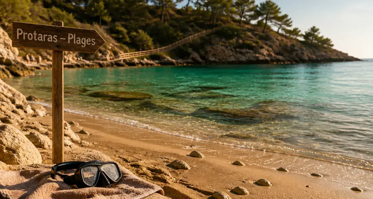 Chypre plage à Protaras : eau turquoise et sable doré