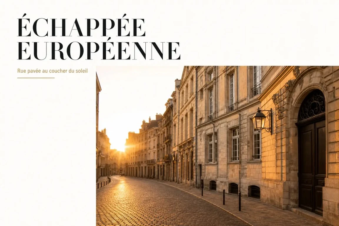 Idée de destination pour un week-end en Europe dans une ville historique pittoresque