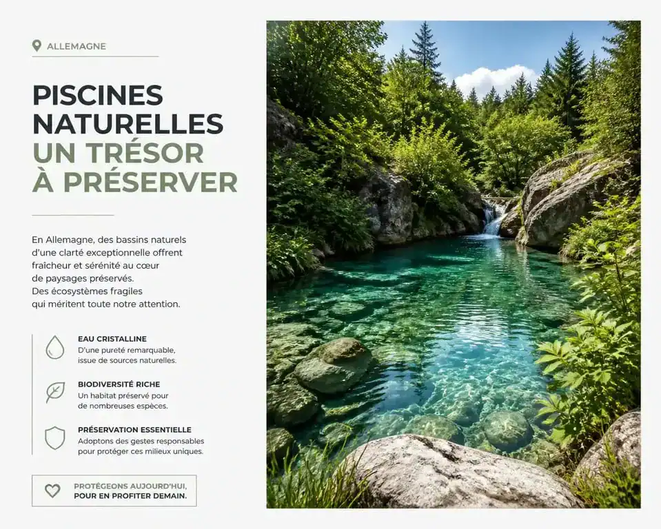 Piscine naturelle en Allemagne, Naturbad entourée de nature