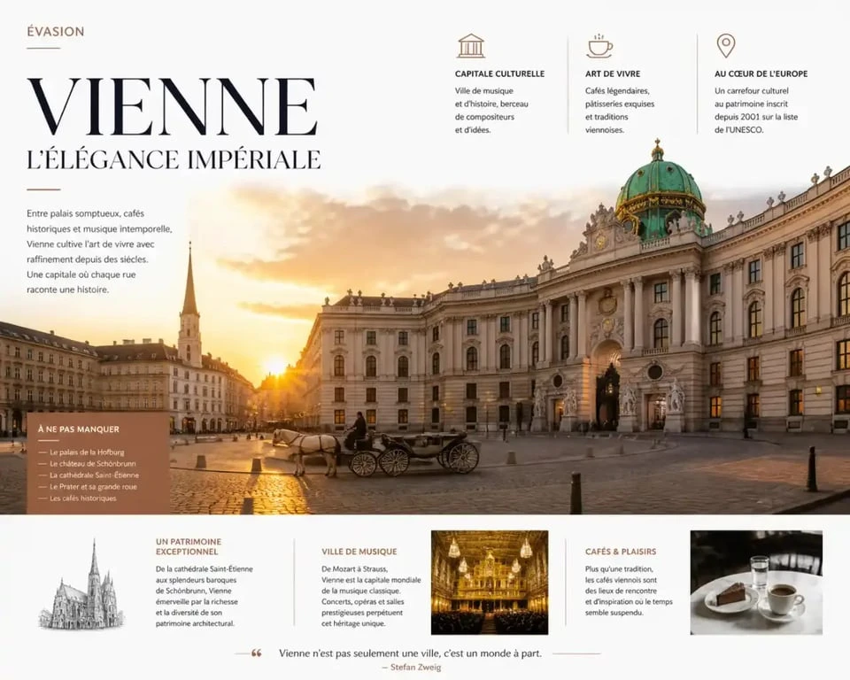 Vue panoramique d'une place historique pour visiter une capitale européenne