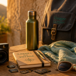 Meilleur compact expert pour voyager posé sur une table avec accessoires
