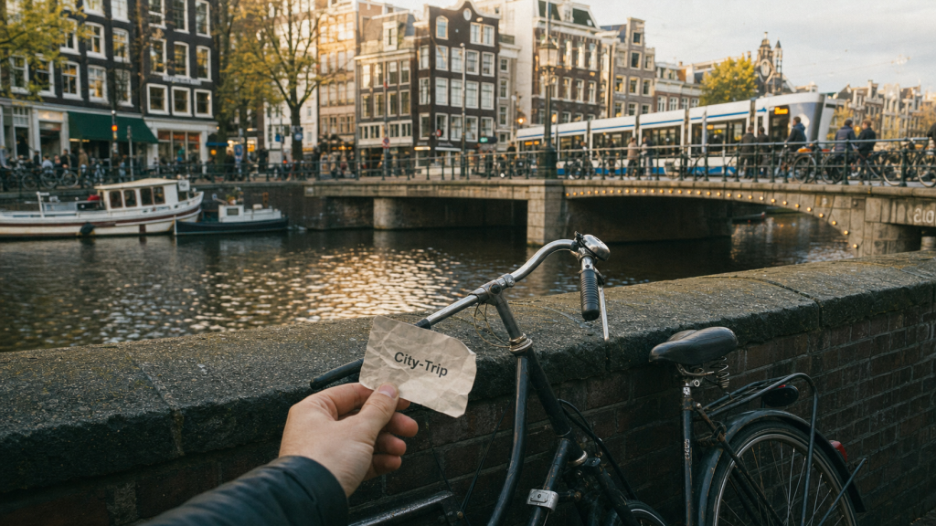Plus belles capitales d europe : Amsterdam, canal et vélo