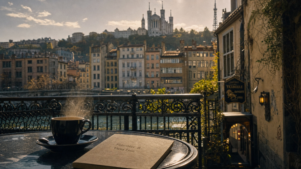Attractions Lyon : Fourvière et Vieux Lyon depuis les quais