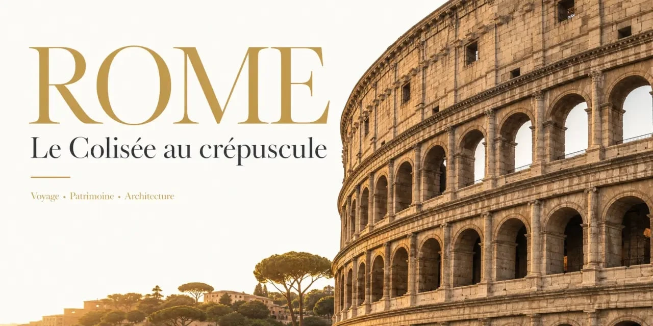 Le Colisée, monument incontournable à visiter à Rome lors d'un séjour touristique.