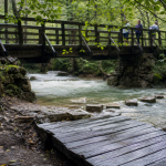 pont des tamarins, sentier ombragé sur la Brague