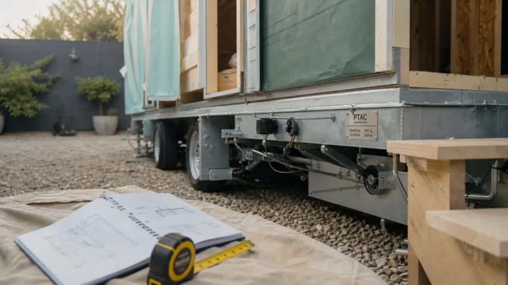 Remorque tiny house : châssis galvanisé, PTAC 3500 kg et certificat à vérifier avant d’acheter