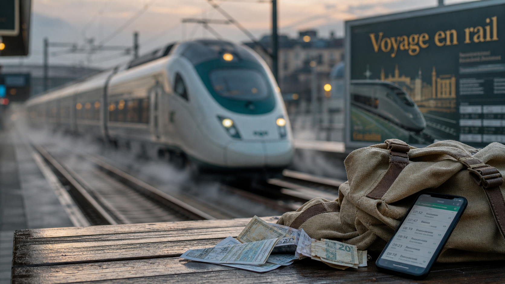 Voyager en train en Europe : billets et planning de correspondances au quai