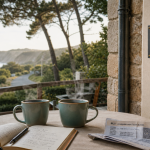 Week-end en france: idées de destinations mer, terrasse de gîte en bord de mer