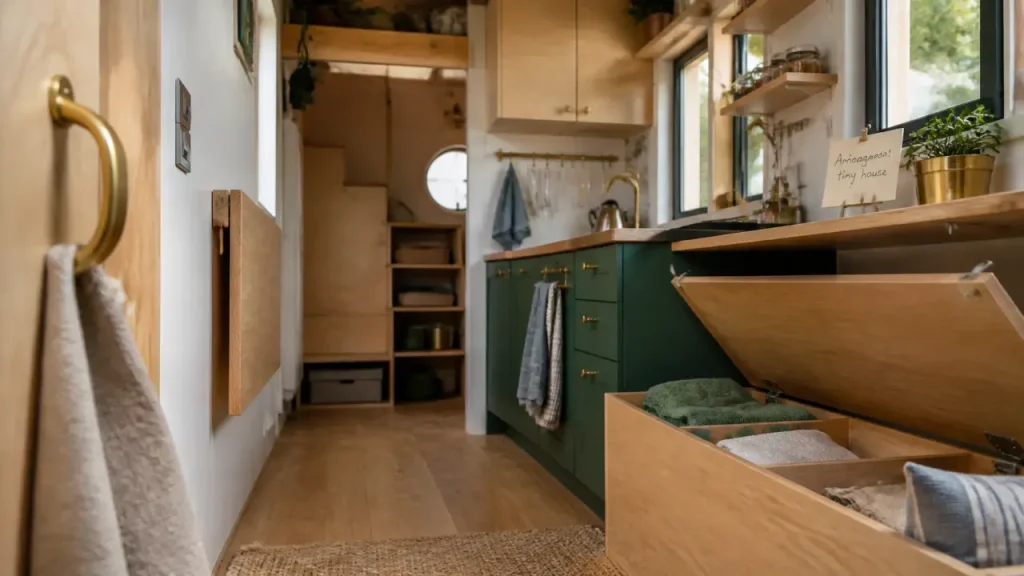 Aménagement tiny house : gagner de la place sans bloquer la circulation