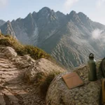 Sommet le plus haut de corse : Monte Cinto 2706 m, sentier pierreux en Corse
