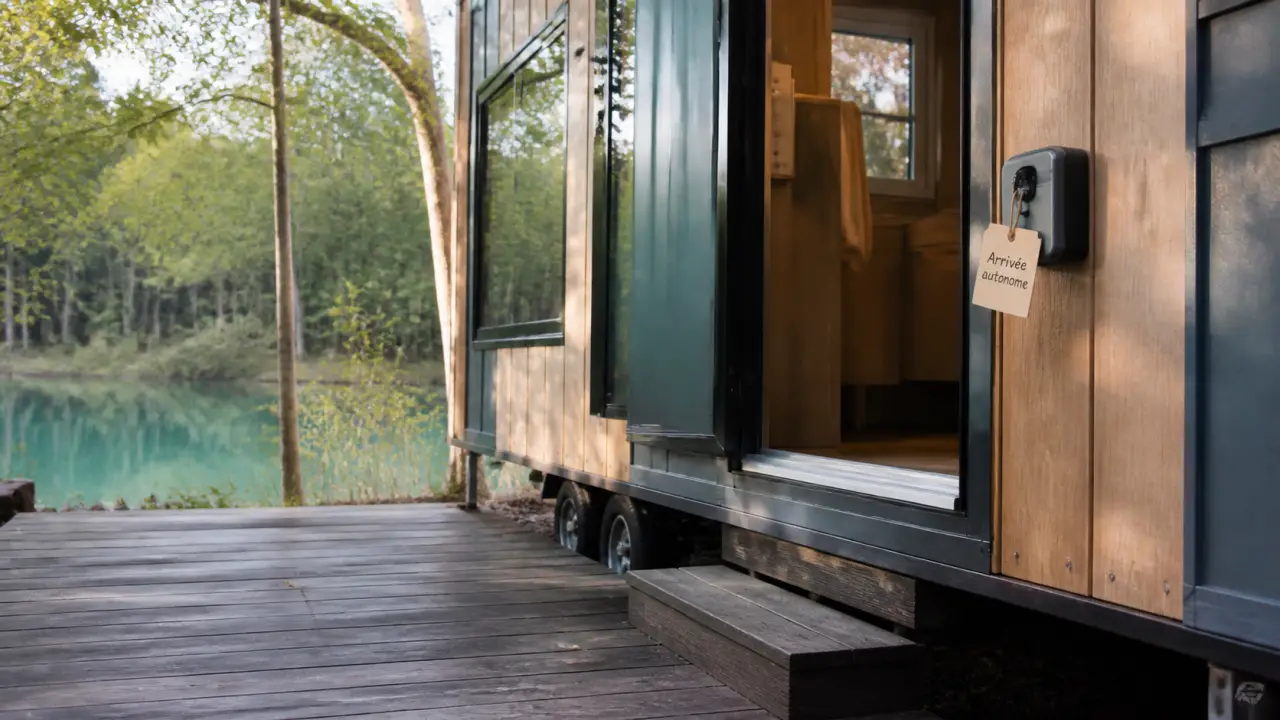 Tiny house orleans en forêt d’Orléans, arrivée autonome
