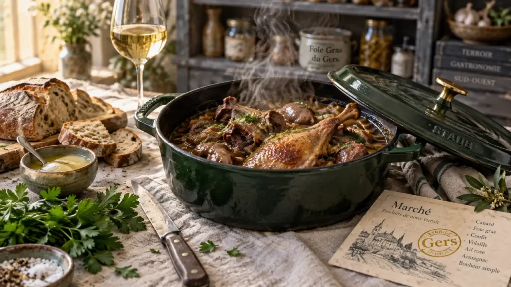 Gastronomie du Gers : spécialités, marchés et accords à découvrir