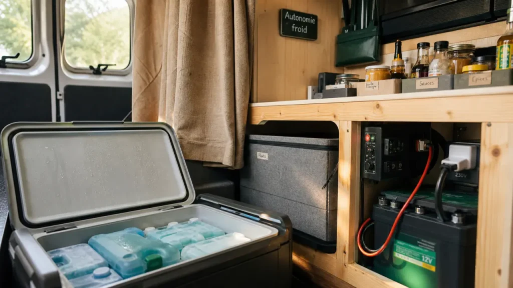 Quelle glacière pour un van aménagé : technologie, capacité et autonomie