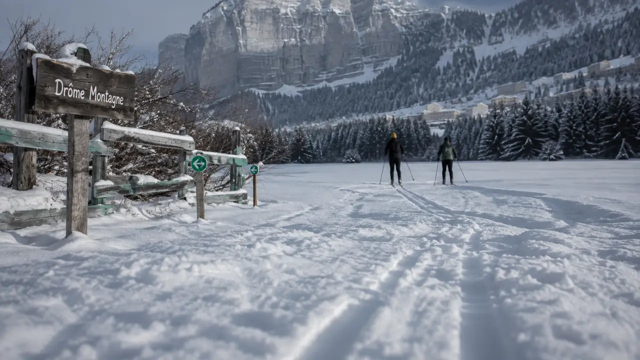 La drome montagne : ski de fond à Font d’Urle, Herbouilly et Lus La Jarjatte, neige du Vercors