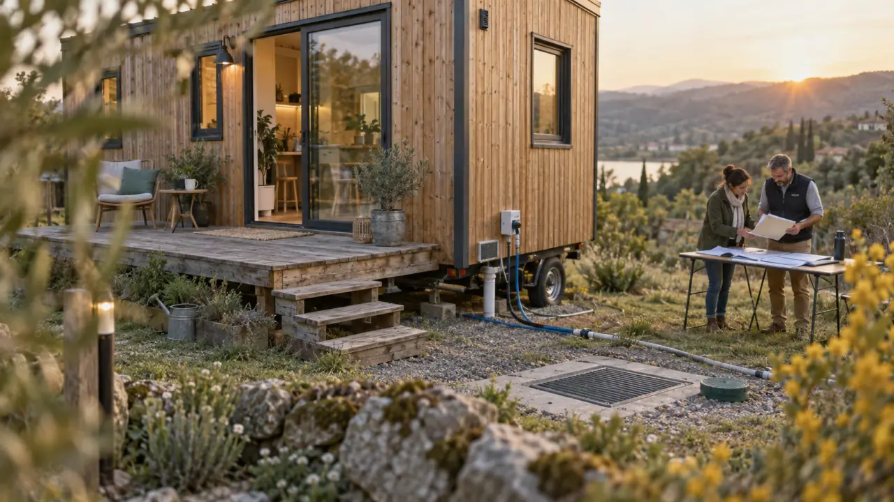 Location tiny house à l’année : terrain, eau et électricité