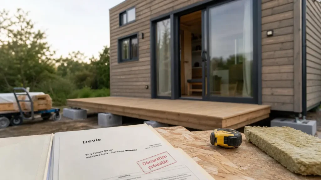 Tiny house 20 m² : usages possibles, déclaration préalable et confort réel à vérifier