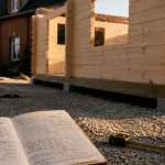 Chalet sans permis de construire 40m2, montage sur plots béton, dossier permis